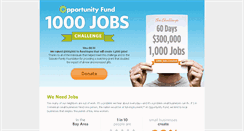Desktop Screenshot of 1000jobs.opportunityfund.org